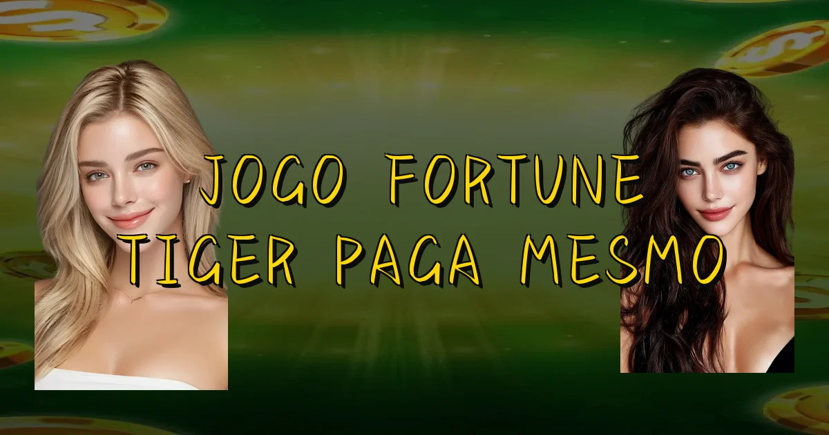 Jogo Fortune Tiger Paga Mesmo Oficial